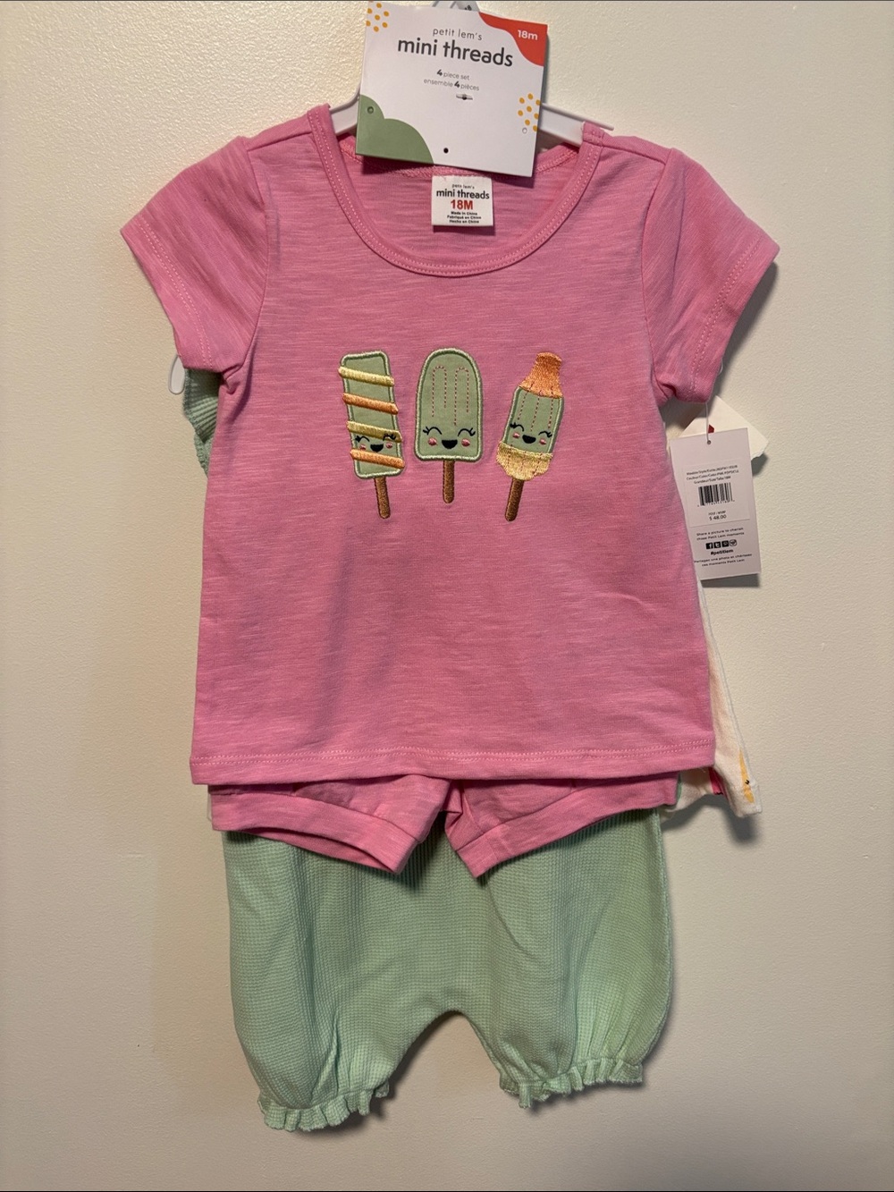 Petit Lem Pink Tee - Mini Threads 18M